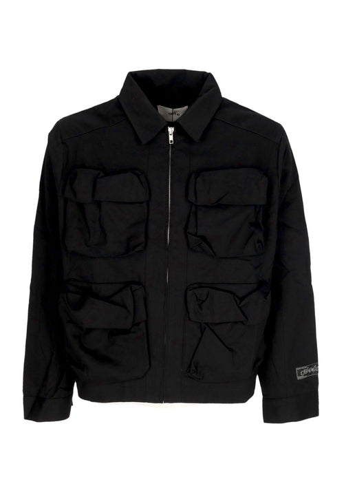 ARTE Giubbotto Uomo 3d Pockets Nylon Jacket Black da uomo