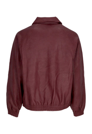 ARTE Giubbotto Uomo Basic Leather Jacket Bordeaux da uomo