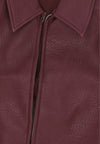 ARTE Giubbotto Uomo Basic Leather Jacket Bordeaux da uomo