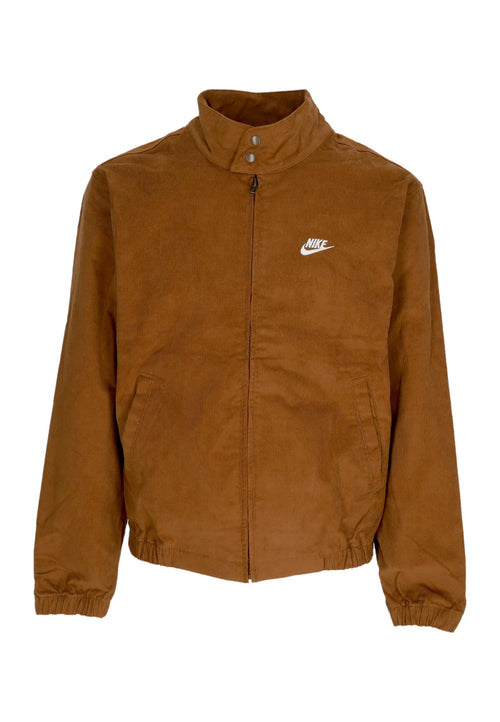 Nike Giubbotto Uomo Club Harrington Corduroy Jacket Lt British Tan/white da uomo