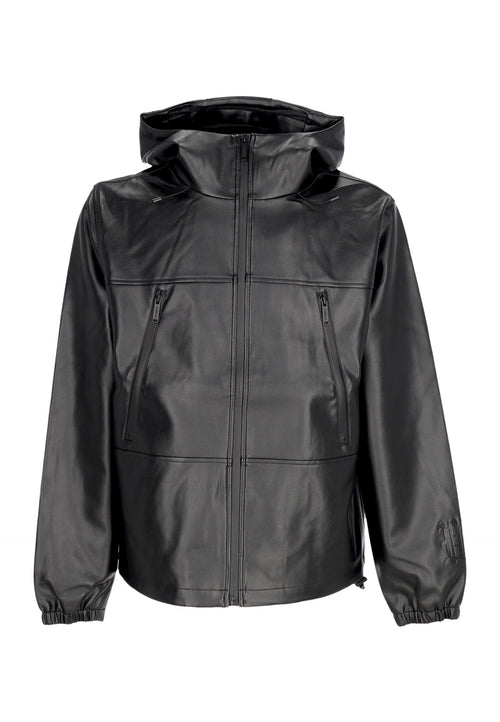 WASTED PARIS Giubbotto Uomo Kingdom Faux Leather Jacket Black da uomo