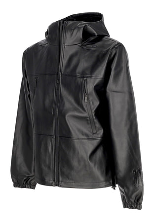 WASTED PARIS Giubbotto Uomo Kingdom Faux Leather Jacket Black da uomo