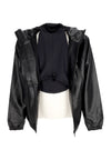 WASTED PARIS Giubbotto Uomo Kingdom Faux Leather Jacket Black da uomo