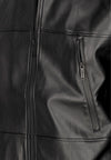 WASTED PARIS Giubbotto Uomo Kingdom Faux Leather Jacket Black da uomo