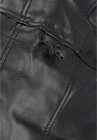WASTED PARIS Giubbotto Uomo Kingdom Faux Leather Jacket Black da uomo
