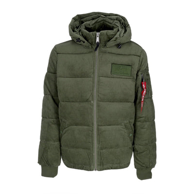 ALPHA INDUSTRIES Giubbotto Uomo Puffer Cord Sage Green da uomo