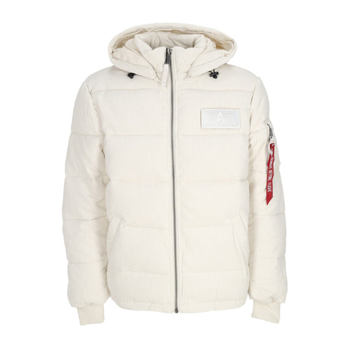 ALPHA INDUSTRIES Giubbotto Uomo Puffer Cord Jet Stream White da uomo