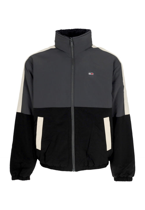 Tommy Hilfiger Giubbotto Uomo Reversible Teddy Jacket Black/multi da uomo