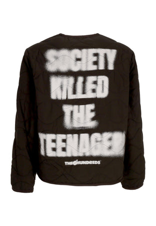 THE HUNDREDS Giubbotto Uomo Teenager Liner Jacket Black da uomo
