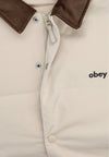 OBEY Giubbotto Uomo Whispers Jacket Feather Grey da uomo