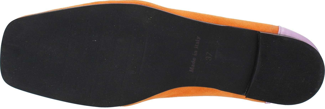 GIULIA-NERI-Scarpe-basse-Arancio-da-donna