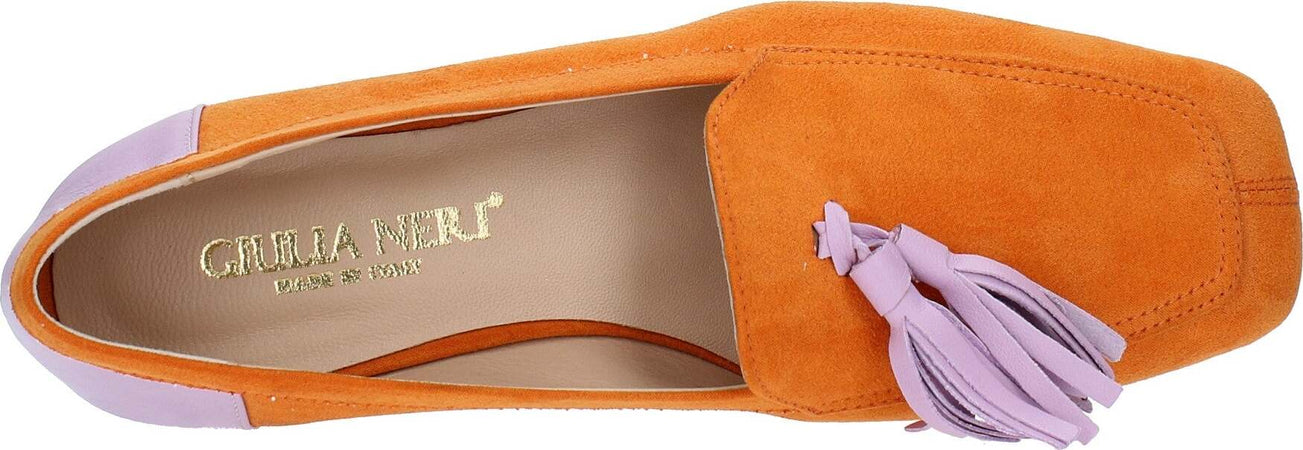 GIULIA-NERI-Scarpe-basse-Arancio-da-donna
