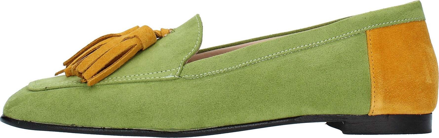 GIULIA-NERI-Scarpe-basse-Verde-da-donna