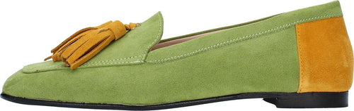 GIULIA-NERI-Scarpe-basse-Verde-da-donna