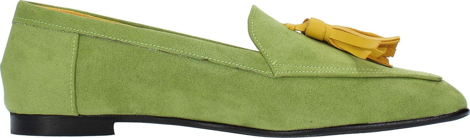 GIULIA-NERI-Scarpe-basse-Verde-da-donna