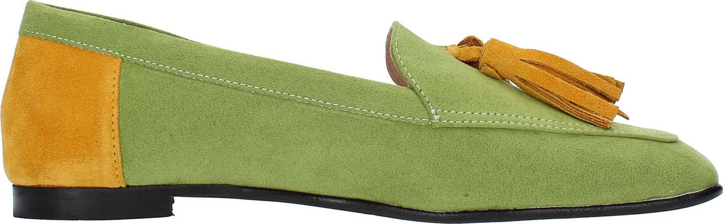 GIULIA-NERI-Scarpe-basse-Verde-da-donna