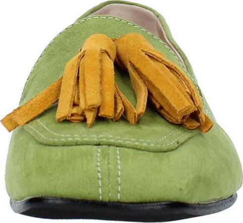 GIULIA-NERI-Scarpe-basse-Verde-da-donna
