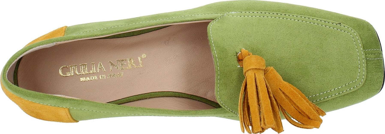GIULIA-NERI-Scarpe-basse-Verde-da-donna