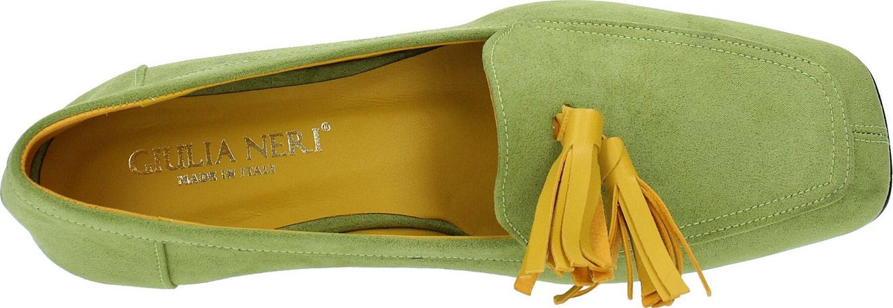 GIULIA-NERI-Scarpe-basse-Verde-da-donna