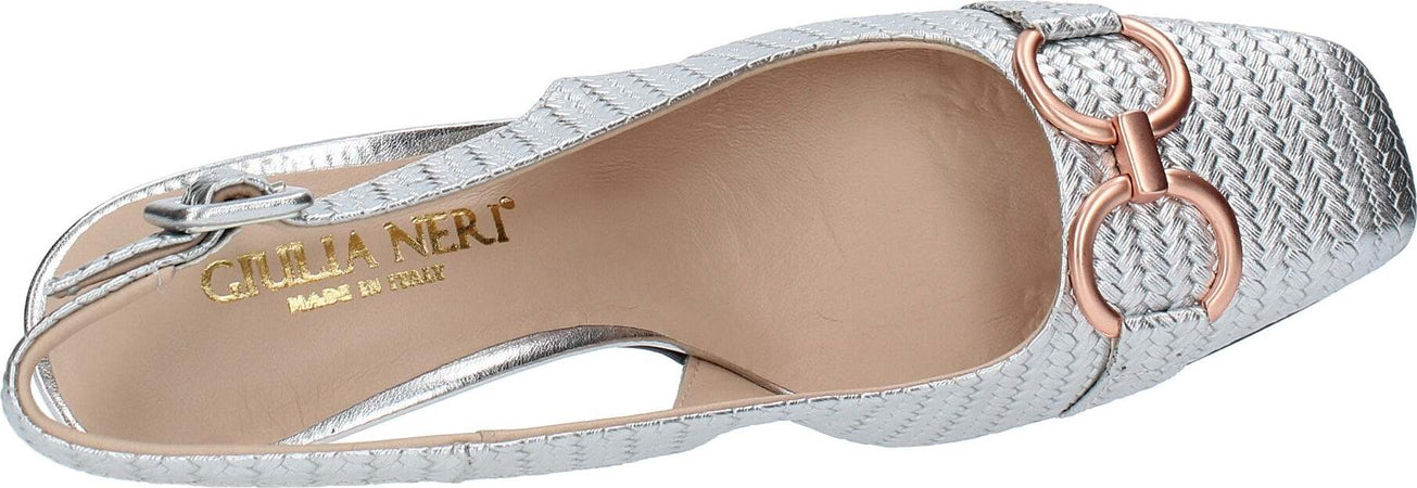 GIULIA-NERI-Scarpe-con-Tacco-Argento-da-donna