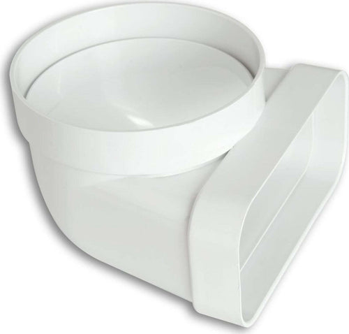 Giunto orizzontale a 90 ° per tubo aerazione canalizzata in ABS