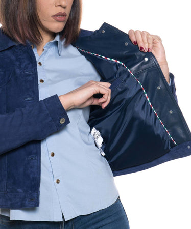 Giusy---Giacca-Donna-Blu-in-vero-Camoscio