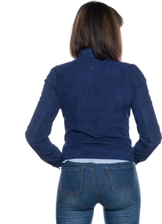 Giusy---Giacca-Donna-Blu-in-vero-Camoscio