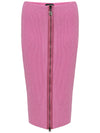 Tom Ford Gonna a Tubino con zip in Maglia Rosa da donna