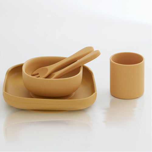 Set pappa in silicone con 5 pezzi Gloop!