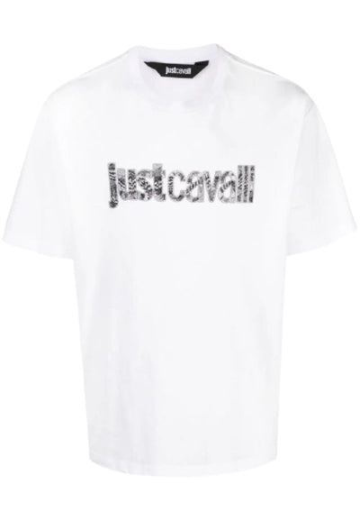 JUST CAVALLI T-SHIRT LOGO KNITT da uomo