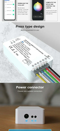 Gledopto RGB CCT striscia LED controller wifi GL-C-008 vocale/controllo WIFI DC 12-24 V Illuminazione/Strisce LED Zencoccostore - Formia, Commerciovirtuoso.it