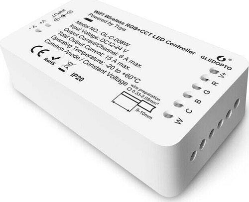 Gledopto RGB CCT striscia LED controller wifi GL-C-008 vocale/controllo WIFI DC 12-24 V Illuminazione/Strisce LED Zencoccostore - Formia, Commerciovirtuoso.it