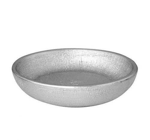 Glitter portasapone ceramica argento satinato