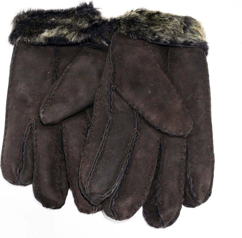 Gloves---Guanti-Donna-Testa-di-Moro-in-vero-montone-Shearling