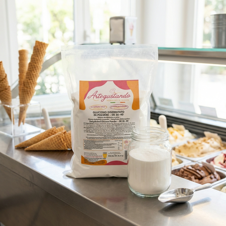 Glucosio disidratato in polvere 1 kg – Uso professionale per gelati e dolci