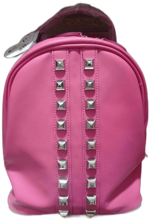 Gm Zaino Donna Nuovo Borchie Borchiata Zainetto Pelle Casual Rosa Franco Cosimo Panini