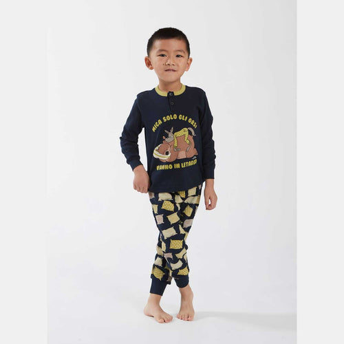 Pigiama Primavera/Estate Bimbo Happy People Letargo 6 anni 100% Cotone