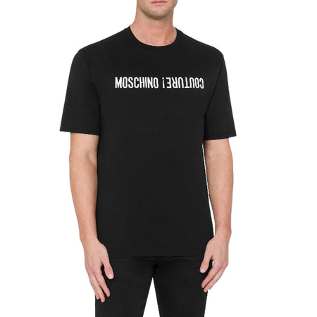 MOSCHINO COUTURE t-shirt uomo moschino couture - t-shirt - nero da uomo