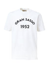 Gran Sasso T-Shirt Bianca con Logo da uomo