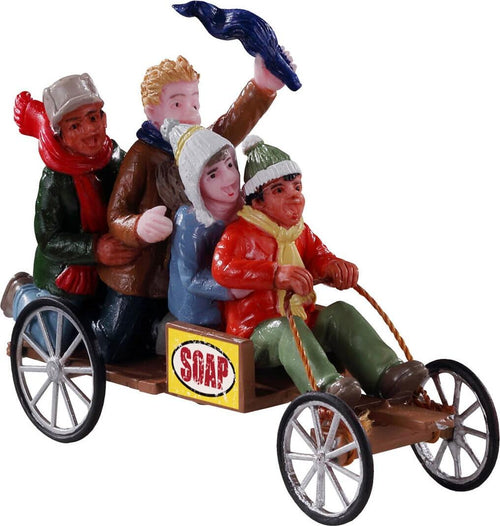 Go-Cart rosso con ruote statuetta in poliresina per villaggio di Natale h5,8 cm Casa e cucina/Decorazioni per interni/Addobbi e decorazioni per ricorrenze/Decorazioni natalizie/Oggettistica MagiediNatale.it - Altamura, Commerciovirtuoso.it