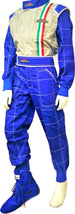 Go Kart Tuta Intera Bambino Ragazzo Blu Argento Tuta Go Kart Professionale Bandiera Italiana Auto e Moto/Moto accessori e componenti/Abbigliamento protettivo/Completi/Tute TopGas - Roverbella, Commerciovirtuoso.it