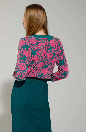GOA-GOA-|-Maglia-jacquard-barocco-bicolor