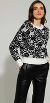 GOA-GOA-|-Maglia-jacquard-barocco-bicolor