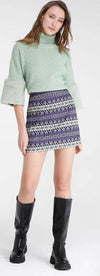 GOA-GOA-|-Maglione-collo-alto-texture-geometrica