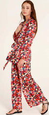 GOA GOA | Pantalone lungo satinato fantasia Moda/Donna/Abbigliamento/Pantaloni You Store - Messina, Commerciovirtuoso.it