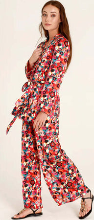 GOA GOA | Pantalone lungo satinato fantasia Moda/Donna/Abbigliamento/Pantaloni You Store - Messina, Commerciovirtuoso.it