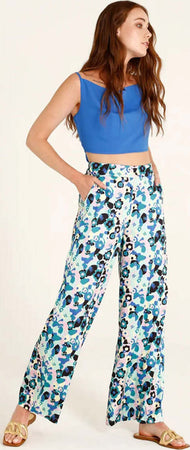 GOA GOA | Pantalone lungo satinato fantasia Moda/Donna/Abbigliamento/Pantaloni You Store - Messina, Commerciovirtuoso.it