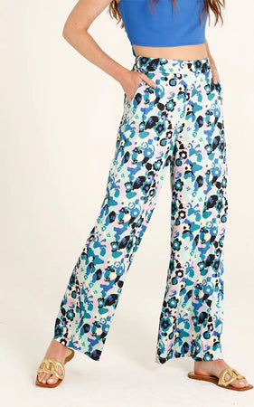 GOA GOA | Pantalone lungo satinato fantasia Moda/Donna/Abbigliamento/Pantaloni You Store - Messina, Commerciovirtuoso.it
