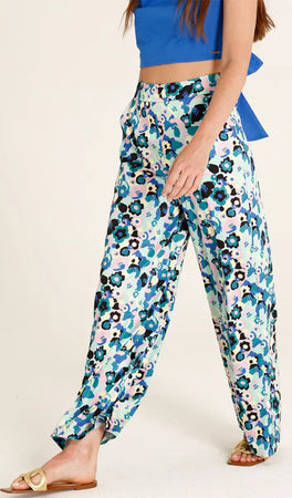 GOA GOA | Pantalone lungo satinato fantasia Moda/Donna/Abbigliamento/Pantaloni You Store - Messina, Commerciovirtuoso.it