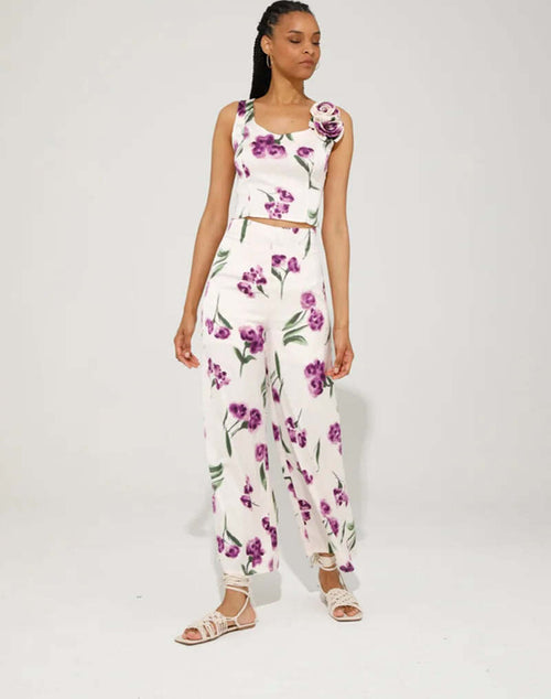 GOA-GOA-|-Pantalone-palazzo-in-raso-floreale
